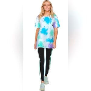 Victoria’s Secret Pink campus tie dye tee pink tee cotton short sleeve tee top